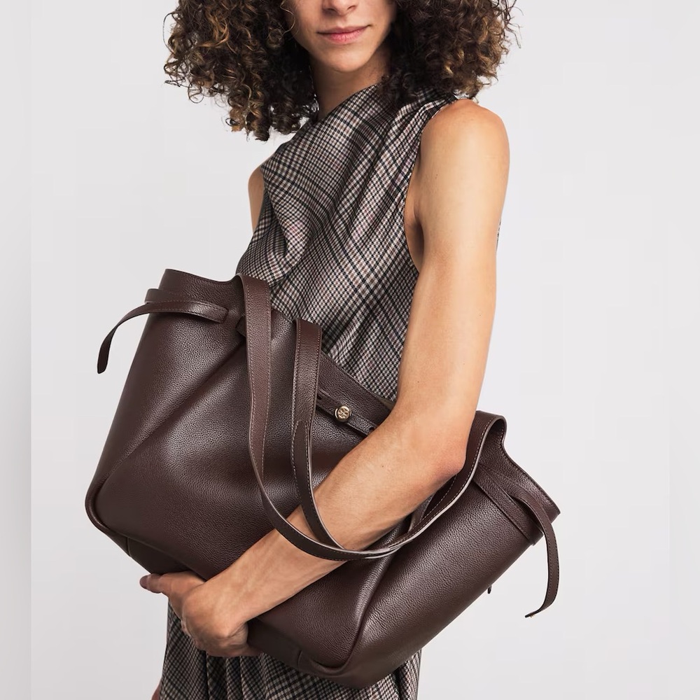 Tory Burch ROMY tote in Deep brown - Picture 2 of 5